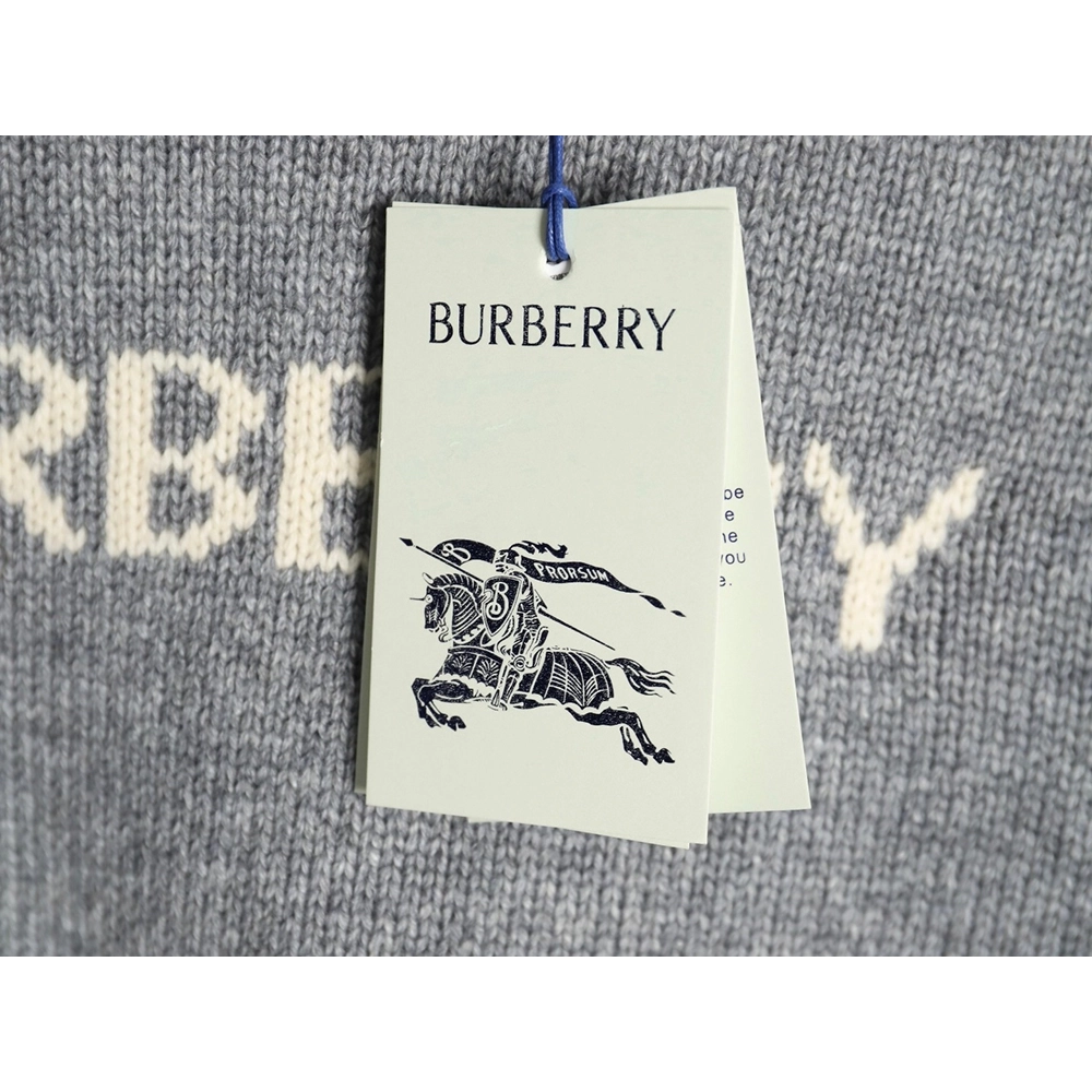 Burberry Equestrian Knight Logo Cashmere Blend Crew Neck Sweater,Burberry