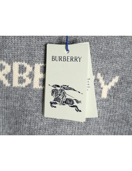 Burberry Equestrian Knight Logo Cashmere Blend Crew Neck Sweater,Burberry