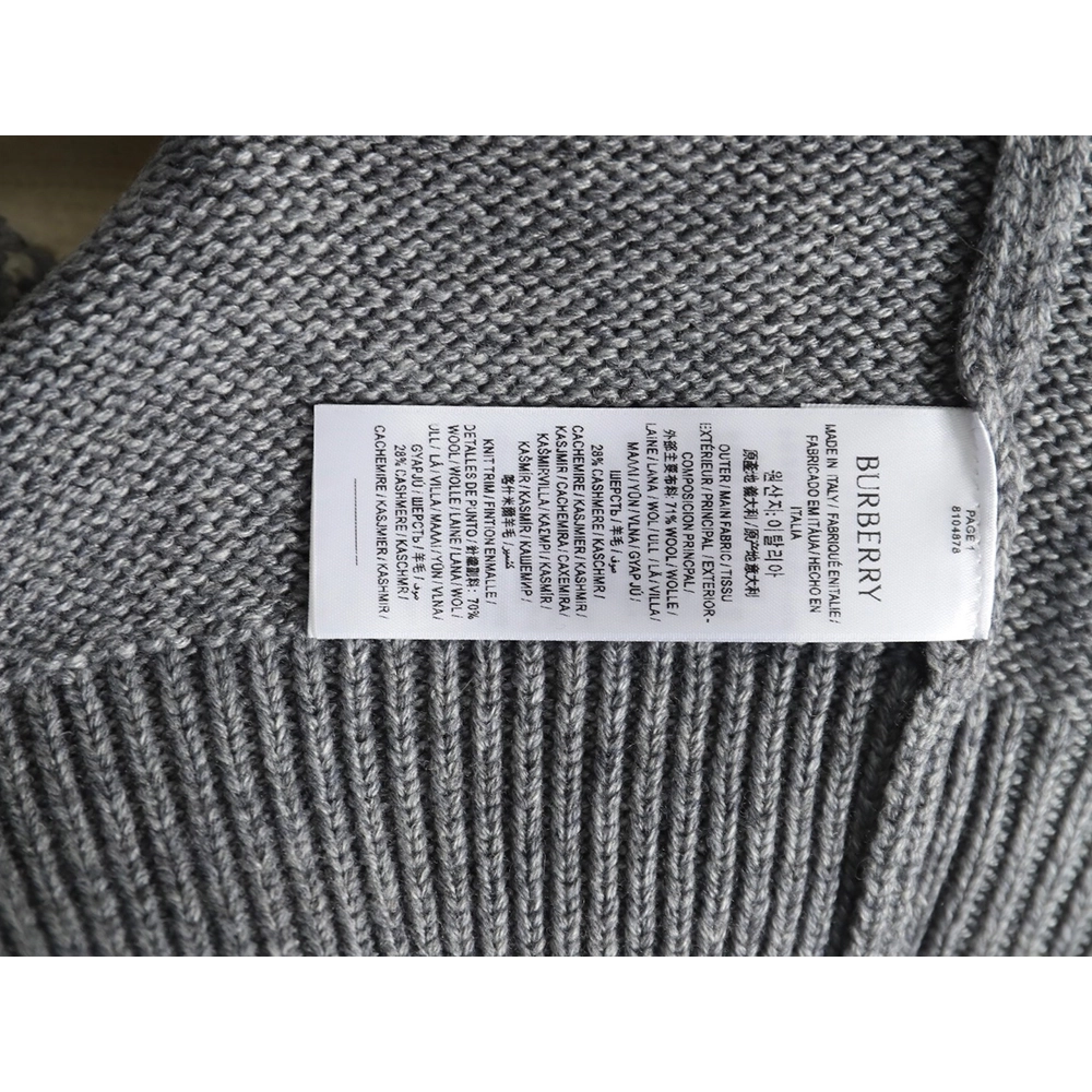 Burberry Equestrian Knight Logo Cashmere Blend Crew Neck Sweater,Burberry