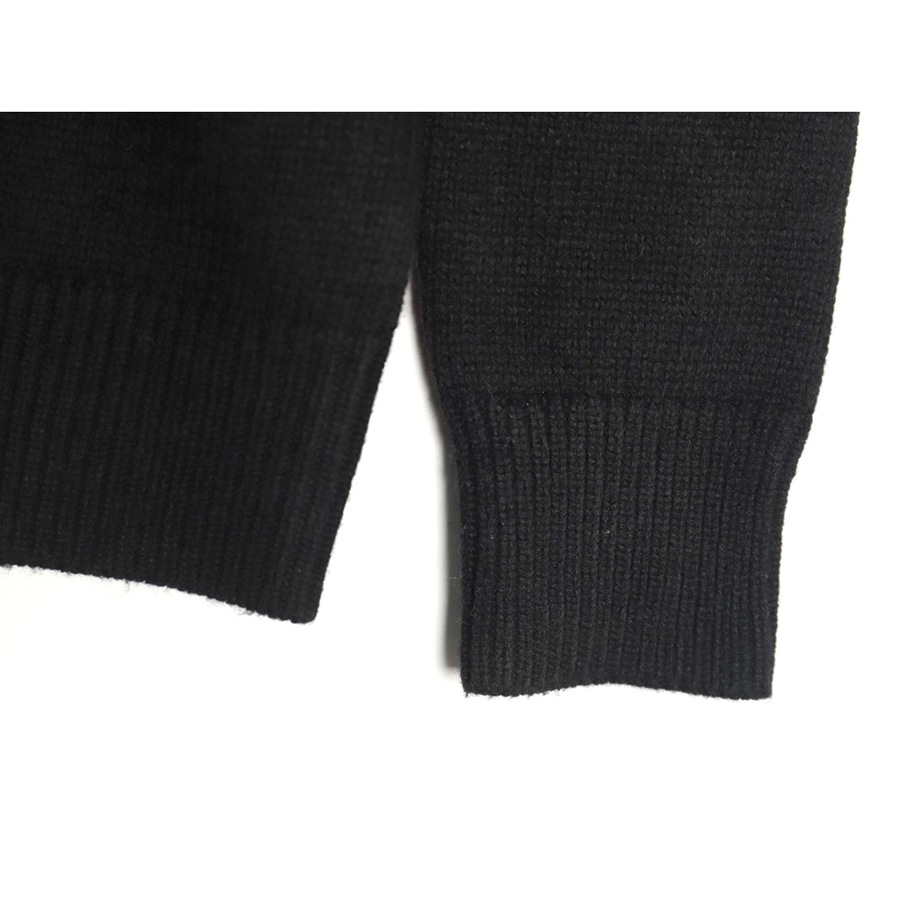 Burberry Equestrian Knight Logo Cashmere Blend Crew Neck Sweater TSK1,Burberry