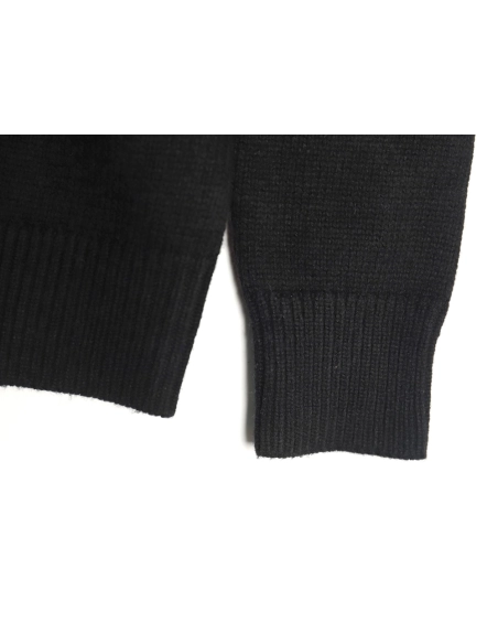 Burberry Equestrian Knight Logo Cashmere Blend Crew Neck Sweater TSK1,Burberry