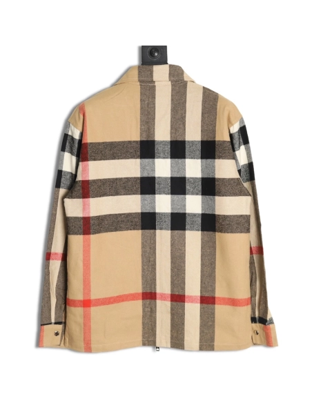 Burberry large checkered shirt jacket,Burberry