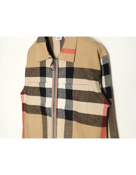 Burberry large checkered shirt jacket,Burberry