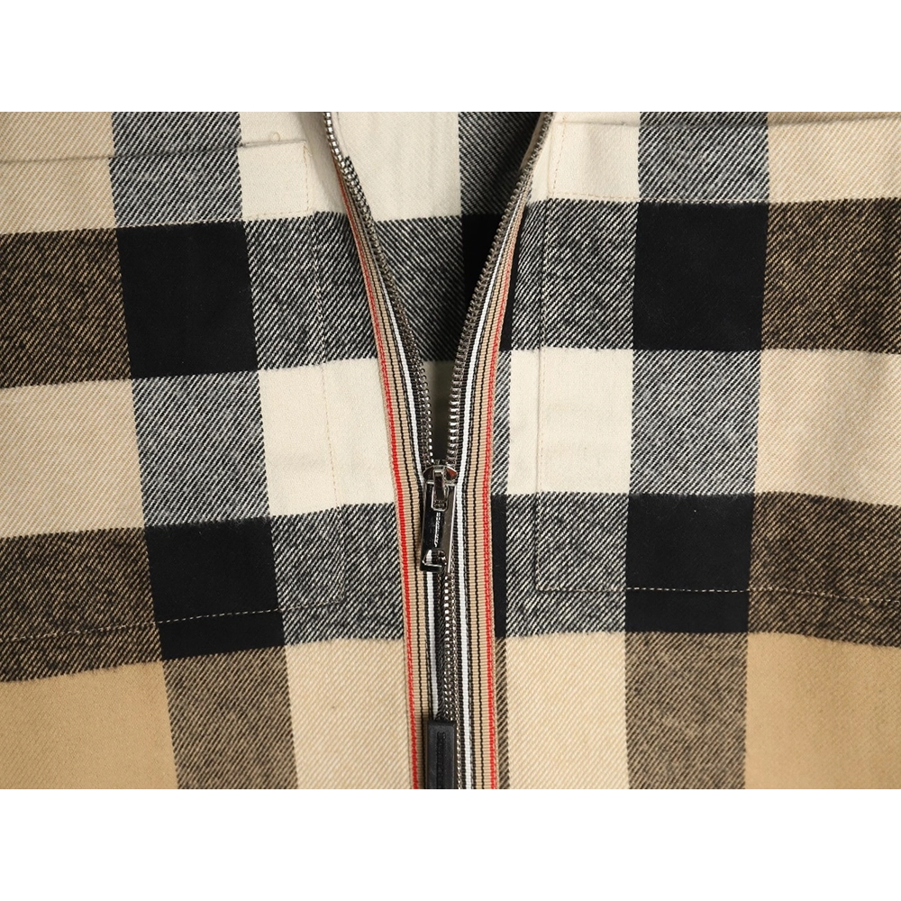Burberry large checkered shirt jacket,Burberry