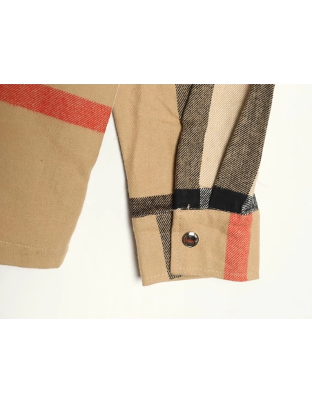 Burberry large checkered shirt jacket,Burberry