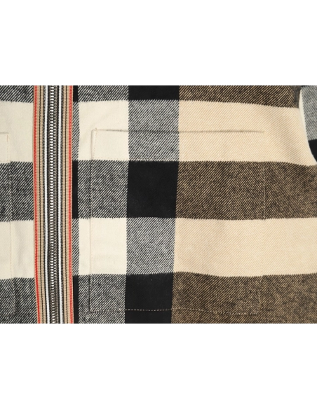 Burberry large checkered shirt jacket,Burberry