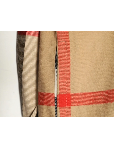 Burberry large checkered shirt jacket,Burberry