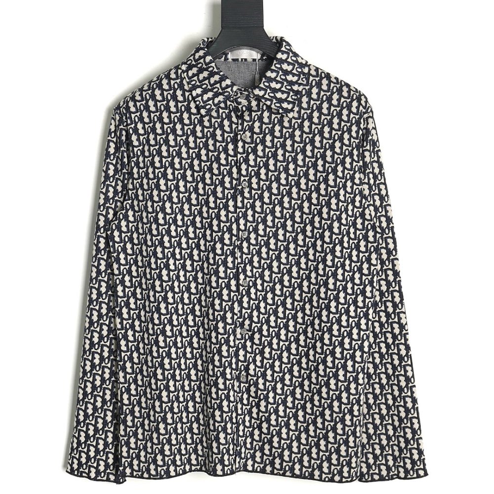 Dior monogram full print jacquard long sleeve shirt,Dior