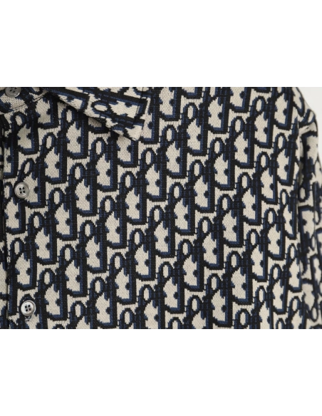 Dior monogram full print jacquard long sleeve shirt,Dior