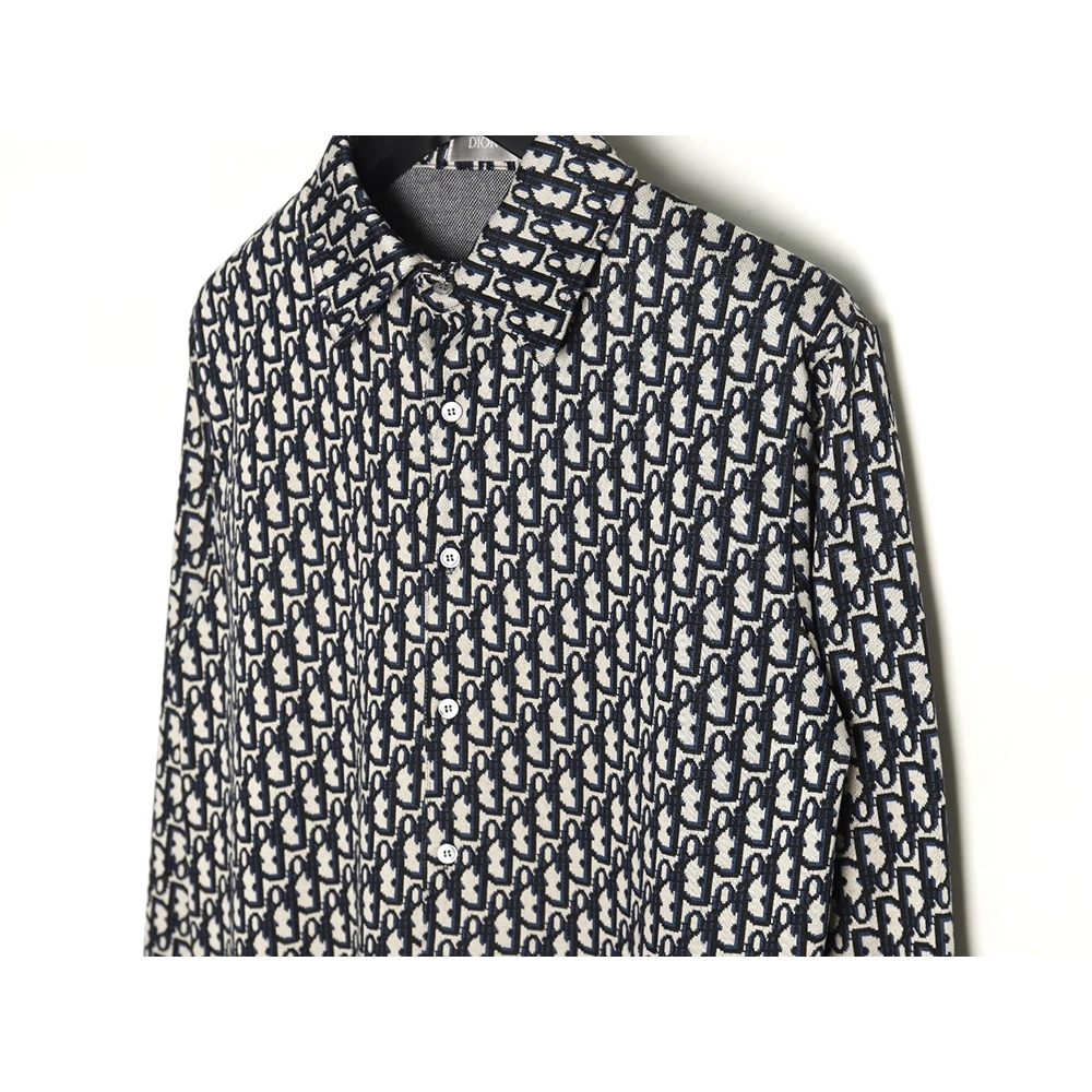 Dior monogram full print jacquard long sleeve shirt,Dior