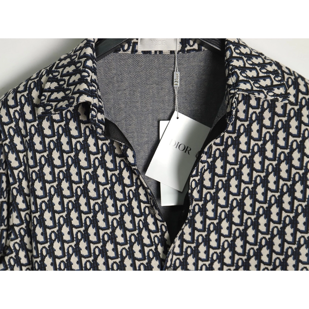 Dior monogram full print jacquard long sleeve shirt,Dior