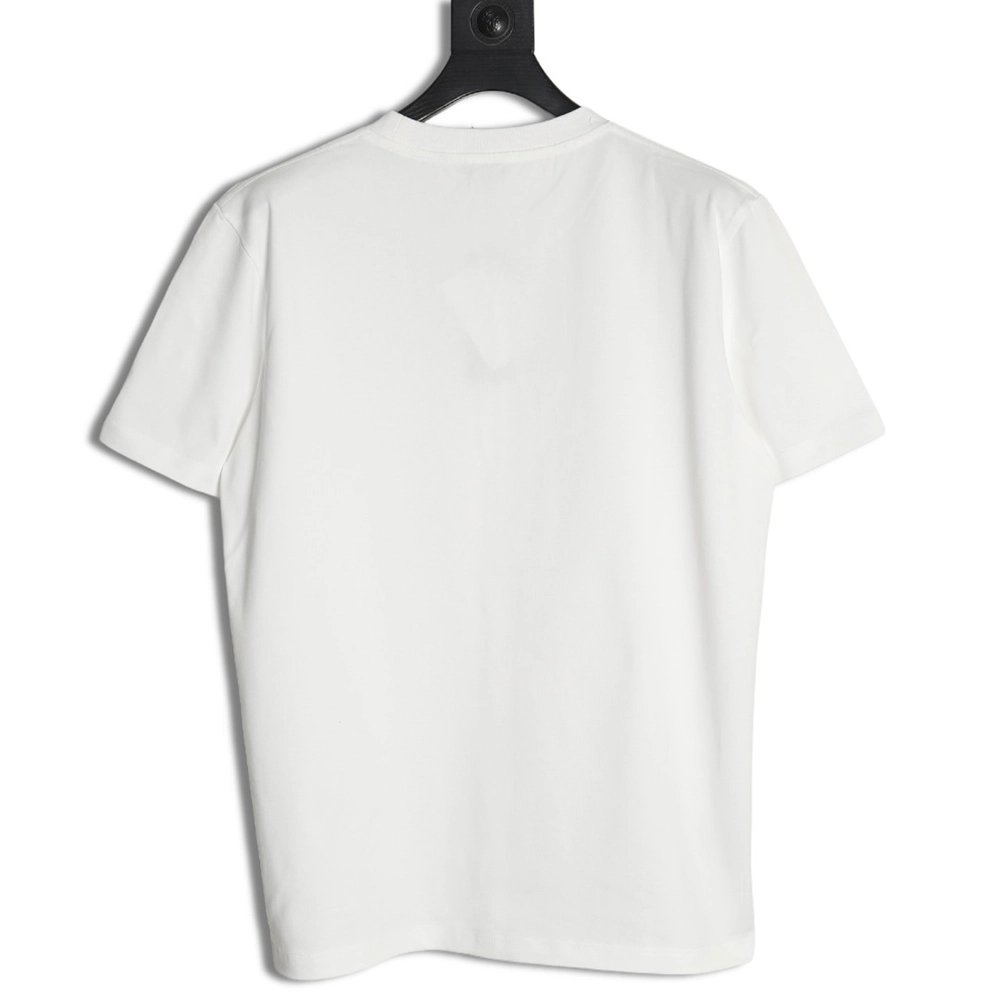 Dior cursive embroidered letters short-sleeved T-shirt,Burberry