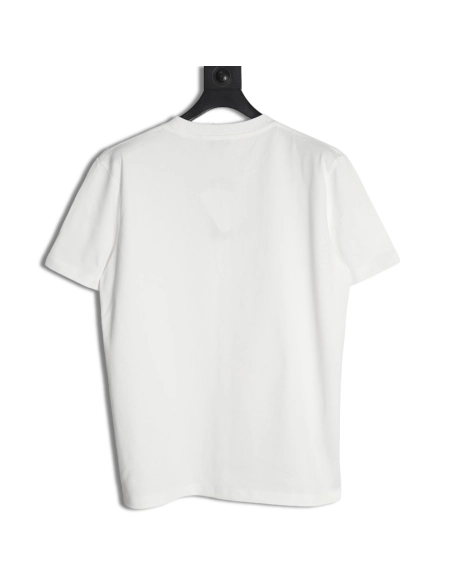 Dior cursive embroidered letters short-sleeved T-shirt,Burberry