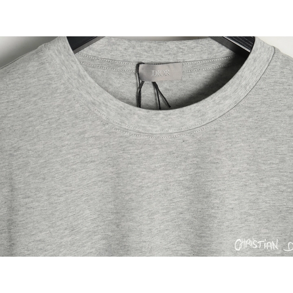 Dior cursive embroidered letters short-sleeved T-shirt TSK2,Burberry