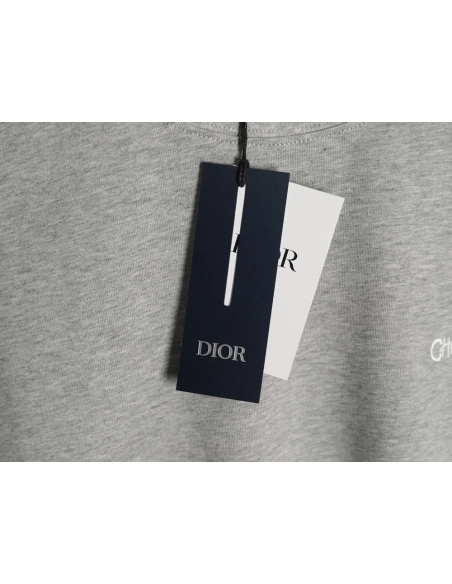 Dior cursive embroidered letters short-sleeved T-shirt TSK2,Burberry