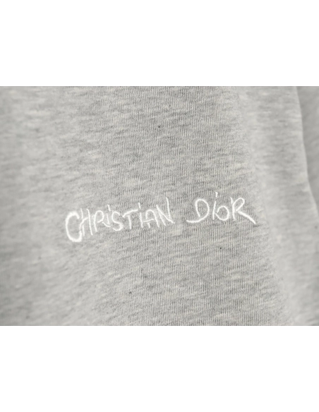 Dior cursive embroidered letters short-sleeved T-shirt TSK2,Burberry