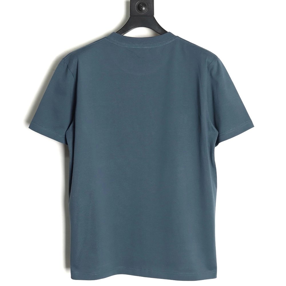 Dior cursive embroidered letters short-sleeved T-shirt TSK3,Burberry