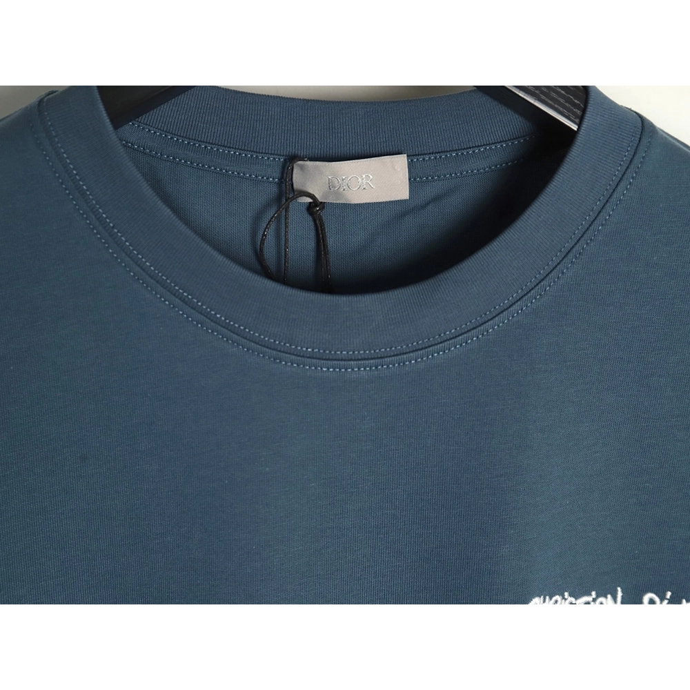Dior cursive embroidered letters short-sleeved T-shirt TSK3,Burberry