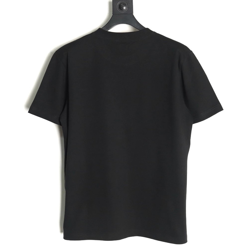 Dior cursive embroidered letters short-sleeved T-shirt TSK4,Burberry