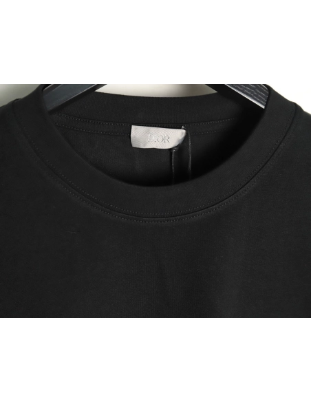Dior cursive embroidered letters short-sleeved T-shirt TSK4,Burberry