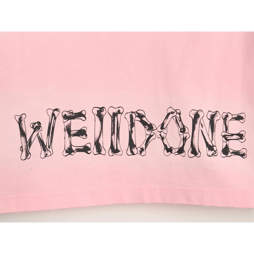 We11 Done cute heart skull gradient print long sleeve T-shirt,We11done