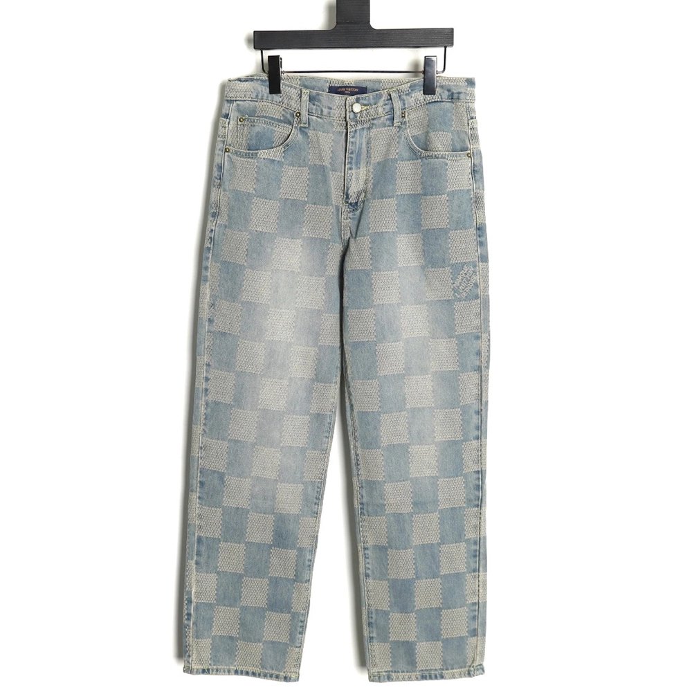 Louis Vuitton Checkerboard Jeans,Louis Vuitton
