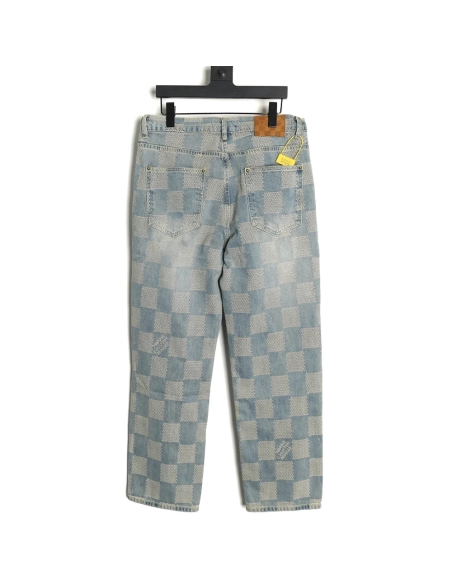 Louis Vuitton Checkerboard Jeans,Louis Vuitton