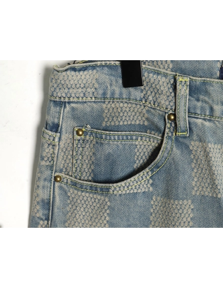 Louis Vuitton Checkerboard Jeans,Louis Vuitton