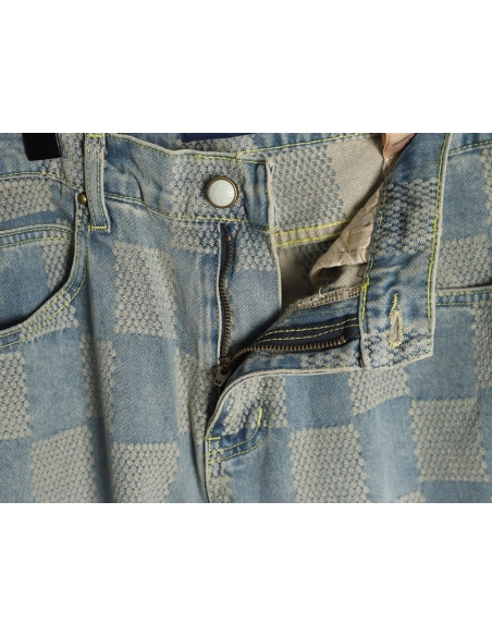 Louis Vuitton Checkerboard Jeans,Louis Vuitton