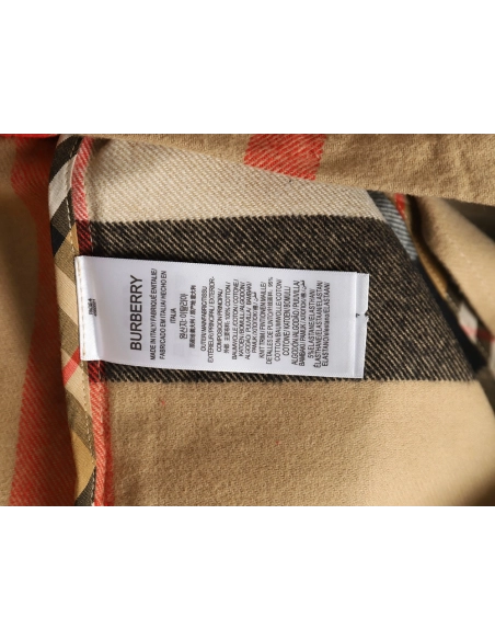 Burberry paneled plaid shirt jacket,Burberry