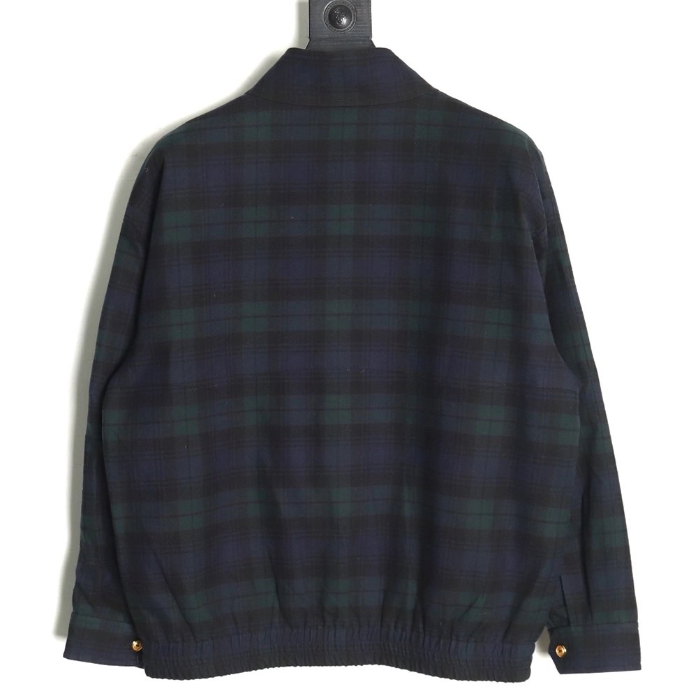 Miu Miu Green Check Wool Plaid Jacket,Miu Miu