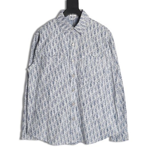 Dior classic all over print monogram denim shirt jacket,Dior