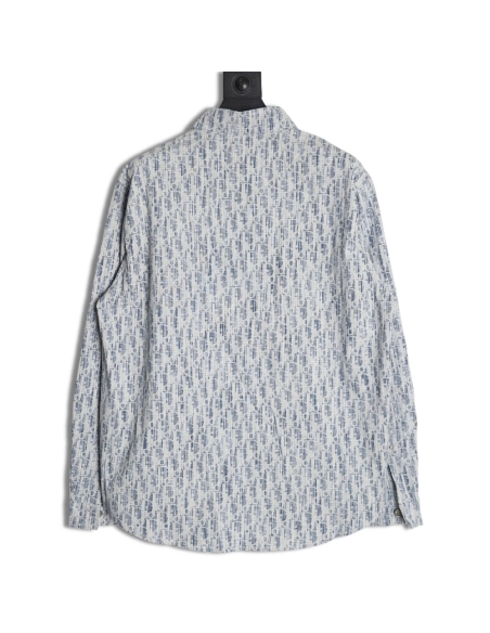 Dior classic all over print monogram denim shirt jacket,Dior