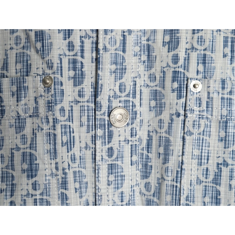 Dior classic all over print monogram denim shirt jacket,Dior