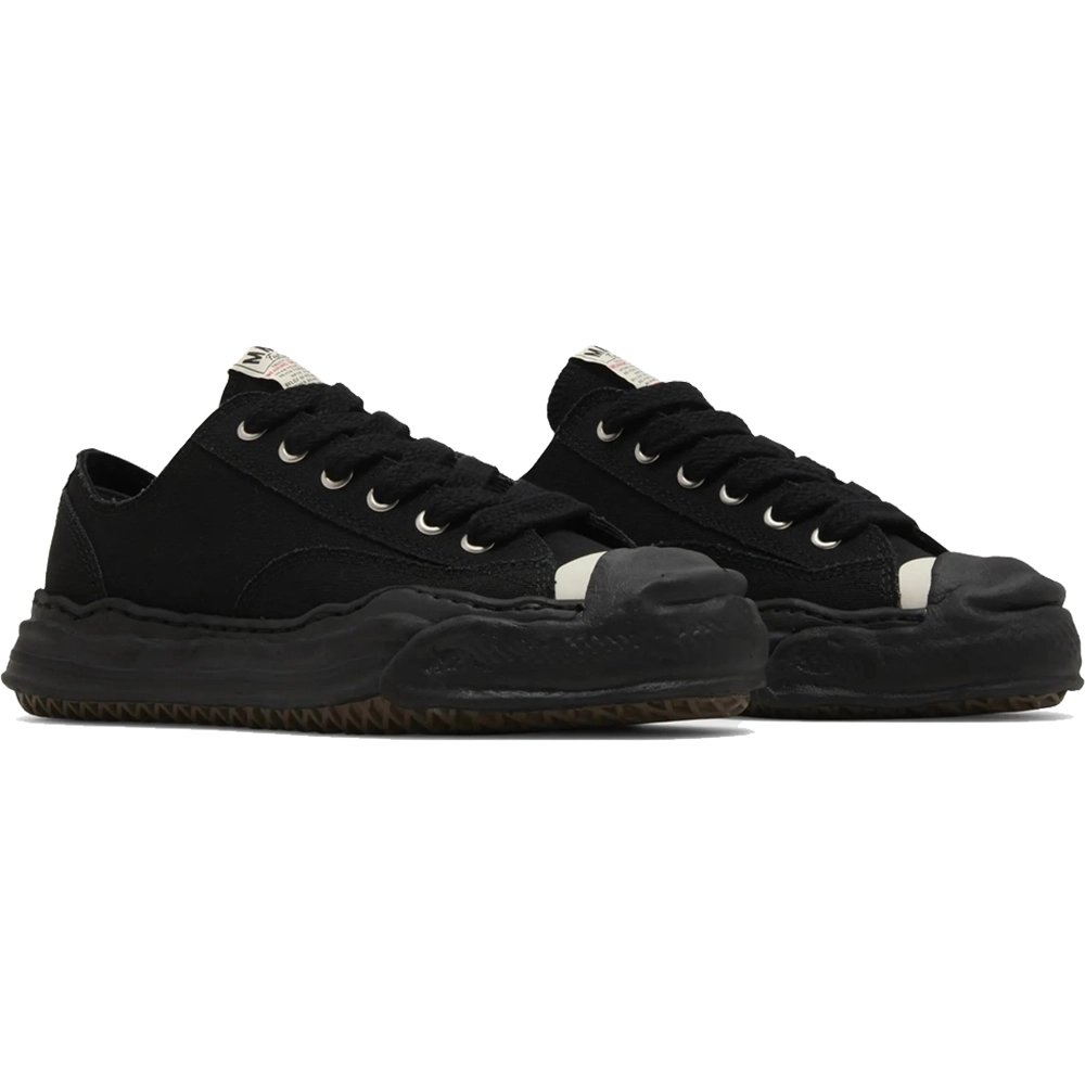 Maison Mihara Yasuhiro Hank OG Sole Canvas Low Black,MAISON MIHARA YASUHIRO