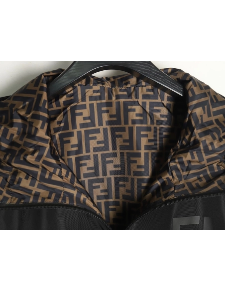 Fendi monogram FF full print double-sided windbreaker zipper jacket,Fendi