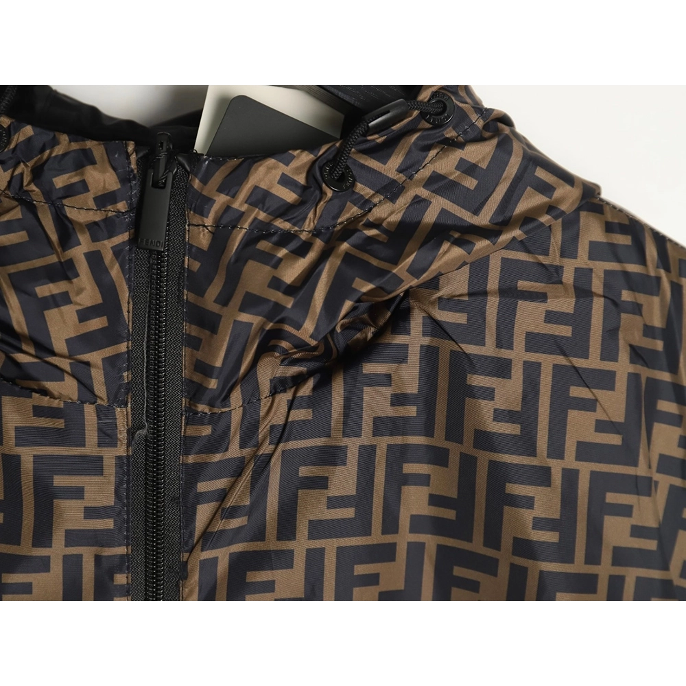 Fendi monogram FF full print double-sided windbreaker zipper jacket,Fendi