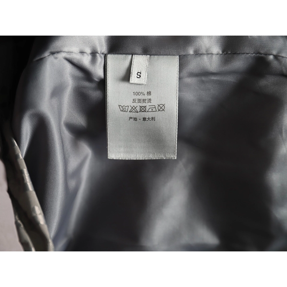 Dior patchwork letter embroidery hooded trench coat,Dior