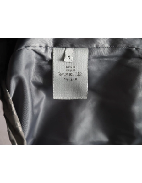 Dior patchwork letter embroidery hooded trench coat,Dior