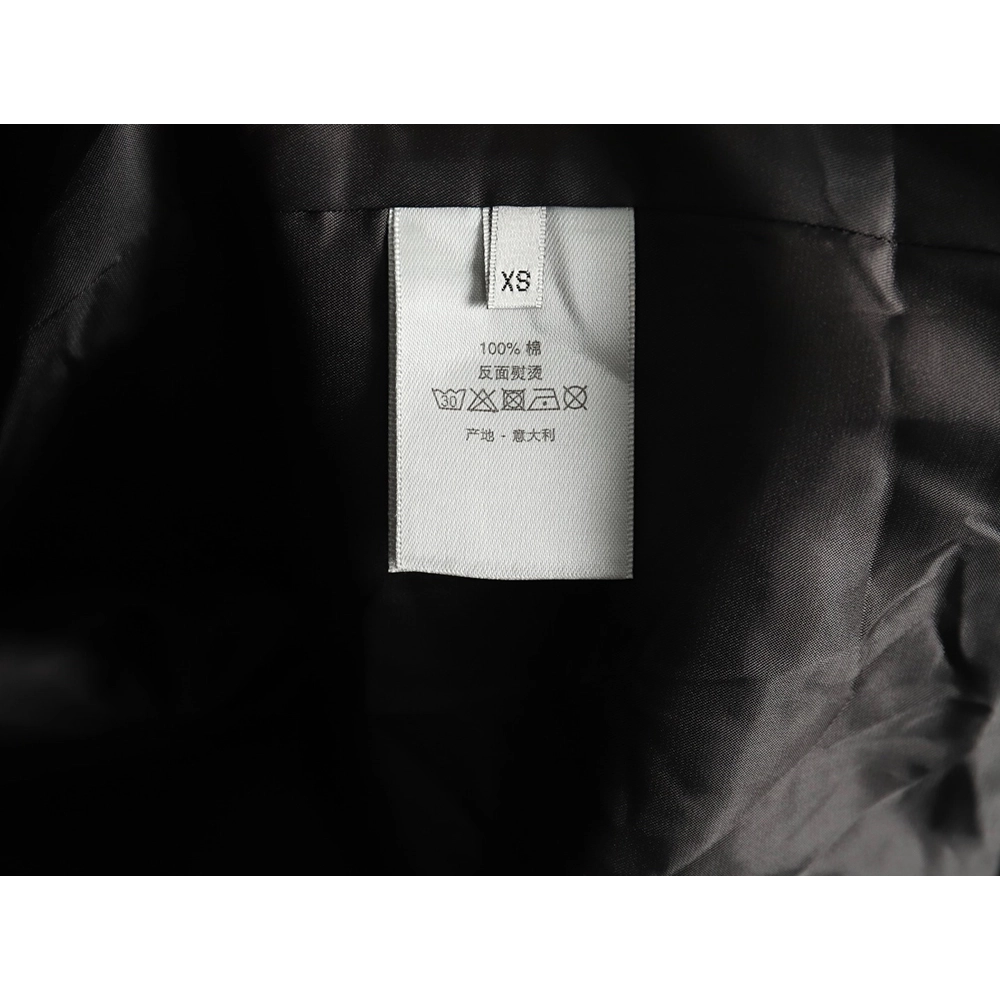 Dior patchwork letter embroidery hooded trench coat TSK1,Dior