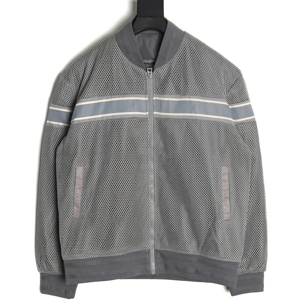 Dior mesh webbing baseball jacket,Dior
