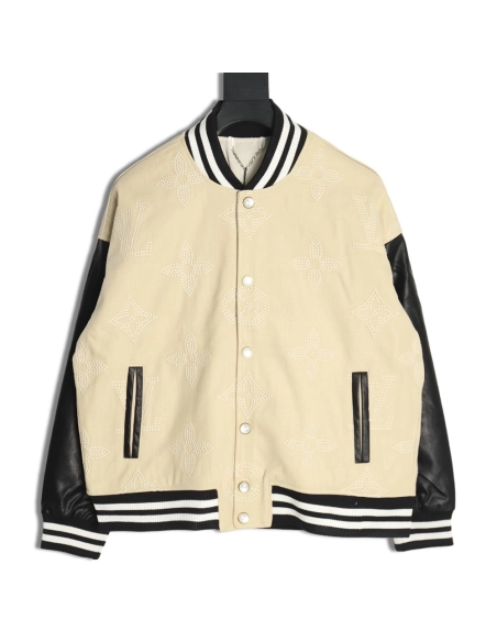 Louis Vuitton Pearl Presbyopia Baseball Jacket,Louis Vuitton