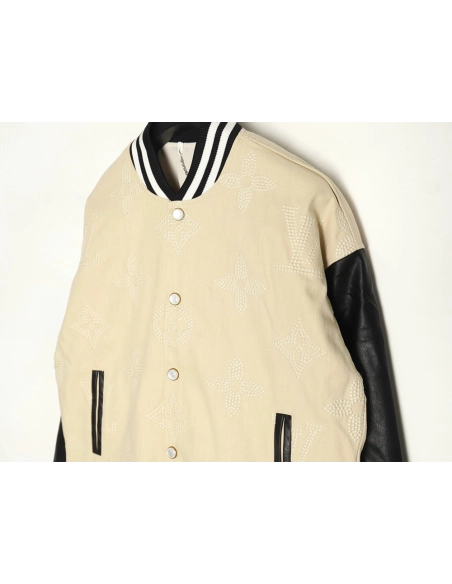 Louis Vuitton Pearl Presbyopia Baseball Jacket,Louis Vuitton