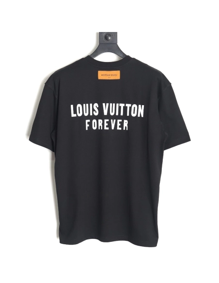 Louis Vuitton fake pocket letter printed short sleeves TSK1,Louis Vuitton