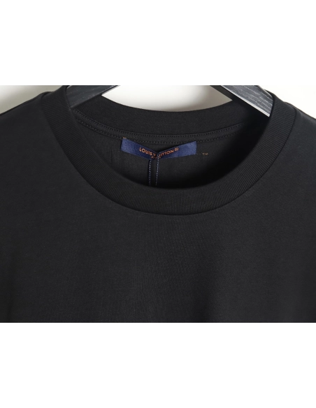 Louis Vuitton fake pocket letter printed short sleeves TSK1,Louis Vuitton