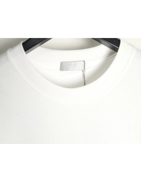 Dior lettering embroidered short sleeve T-shirt,Dior