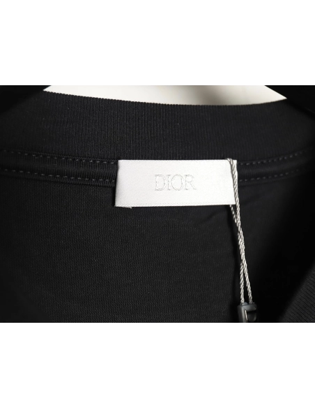 Dior lettering embroidered short sleeve T-shirt,Dior