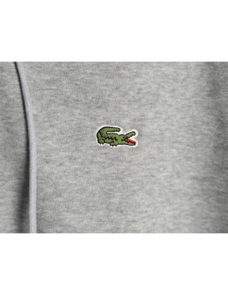 Lacoste crocodile embroidered logo fleece zip-up jacket TSK2,Lacoste