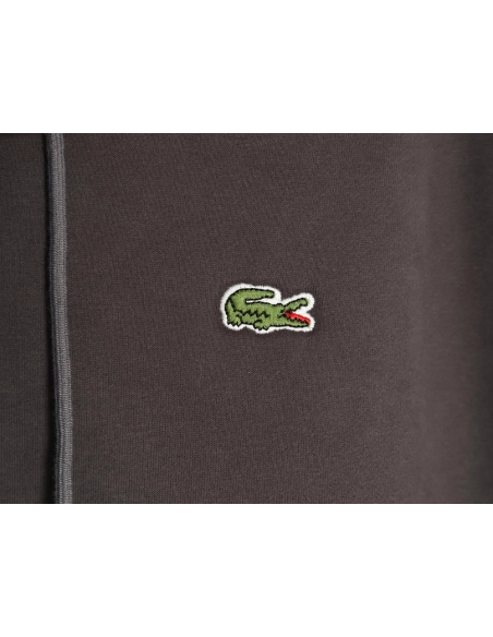 Lacoste crocodile embroidered logo fleece zip-up jacket TSK3,Lacoste