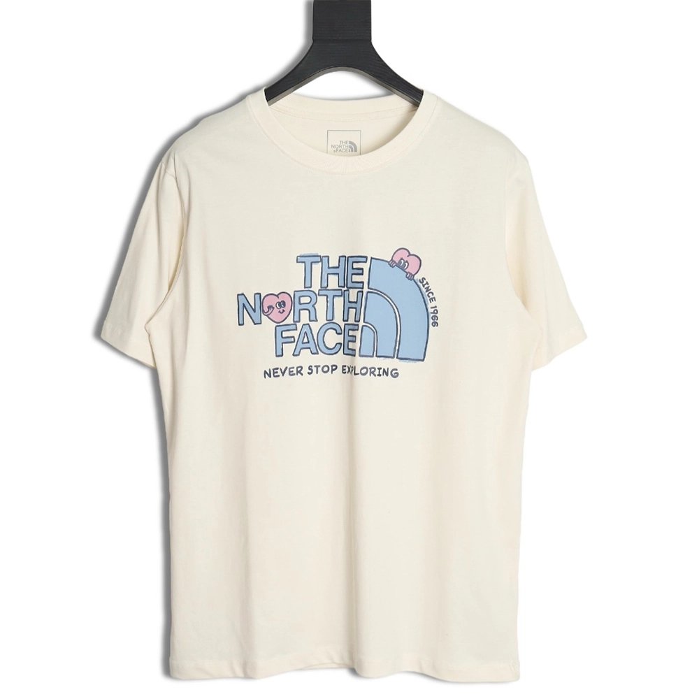 The North face heart print short-sleeved T-shirt,The North Face